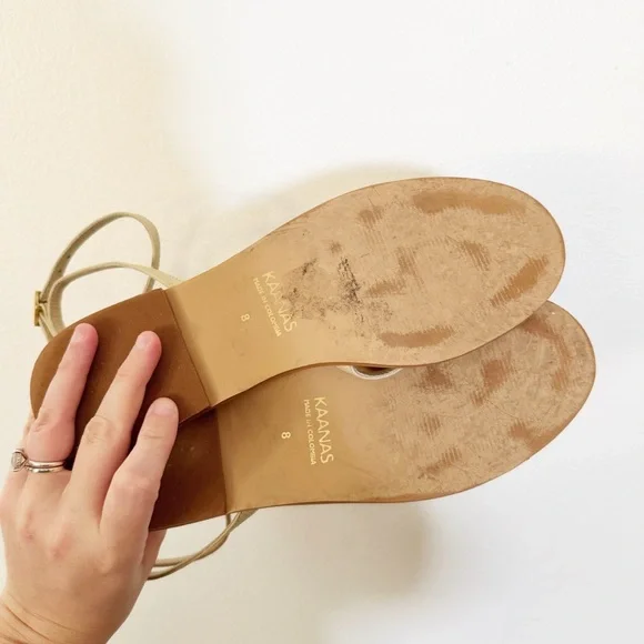 Kaanas conga double band sandals 8 women’s - Picture 5 of 6